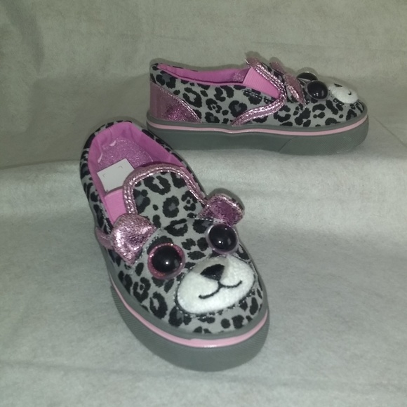 Toddler Girls Jumparoos Leopard Slip on Sneakers - Picture 4 of 8